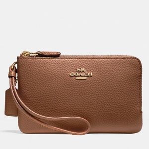 COACH Double Corner Zip Wristlet